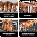 Miniatyrbilde 3 av 5: Grillspylet i rustfritt stål for indirekte grilling
