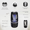 Miniatyrbilde 5 av 5: Elektrisk myggdödande lampa, USB-uppladdningsbar flugfälla - Bug Zapper med 360° UV-attraktion, 4000mAh