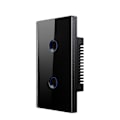 Miniatyrbillede 1 af 5: Tuya WiFi Smart Touch Switch 110-240V 2.5D Konkav Stil 2 Grupper