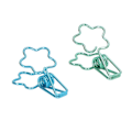 Miniatyrbillede 8 af 8: 100 stk. Binder Clips Hule Søde Blomsterform Robuste Metal Små Binder Clips til Kontordokumenter Konto