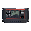 Miniatyrbild 1 av 8: Justerbar solcellsladdningsregulator Smart Power Generation Regulator 12V 24V 10ARöd