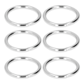 Miniatyrbillede 7 af 8: 20 stk. metalringe 4x32mm jern robuste holdbare multifunktionelle udsøgte metal O-ringe sølv