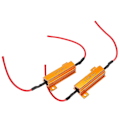 Miniatyrbillede 3 af 4: 2 stk. 50W 8 ohm Wirewound Belastningsmodstand Dekoder Fix LED Pærer Hyper Flash Blinklys