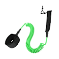 Miniatyrbillede 8 af 8: Surfboard Leash 10in Justerbar Ankelstrop Design Havvand TPU Rustfrit Stål Hardware Paddle Board LeashGrøn