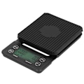 Miniatyrbillede 2 af 8: 3 kg/0,1 g multifunktionel elektronisk vægt LCD digital køkken kaffevægt med timerfunktion
