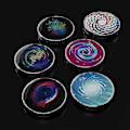Miniatyrbillede 2 af 5: Skrivebordsgyro Mezmocoin Lommelegetøj Farverig Lysende Galaxy Stjerne Rustfrit Stål Roterende Gyro Fingerspids Anti Stress Legetøj Børnegave Zekai C