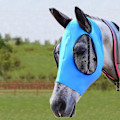 Miniatyrbillede 1 af 5: Hesteflue Maske, Flue Masker til Heste med Ører, Glat & Elastisk Lycra Flue Maske, Rideudstyr og UV P