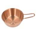 Miniatyrbilde 5 av 8: Skål i rustfritt stål med enkel design, anti-skolding bolle med håndtak for camping, fotturer, rosegull