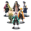 Miniatyrbild 2 av 6: 6-pack anime PVC-staty docka figurer prydnader Anime Collection modell leksak för sovrum sängen vardagsrum