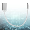 Miniatyrbilde 6 av 8: 3 stk vevd stoffforsterket kontakt Ingen rust Jevn overføring USB-inngang Mikro-utgang OTG-adapterkabel for AndroidSølv