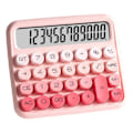 Miniatyrbillede 1 af 5: 12-cifret sød lommeregner, mekanisk switch-design, gradient pink