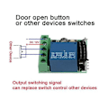 Miniatyrbilde 2 av 5: 433 Mhz RF Bryter Mottaker DC 12V Mottakermodul med 2 Sender