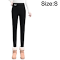 Miniatyrbild 2 av 5: Cashmere Thermal High Waisted Stretch Pants - Black S Black
