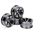 Miniatyrbild 1 av 8: 4 st Aluminium Alloy Hjulnav för Universal 1/10 Flat Running Drift RC BilSvart