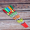 Miniatyrbilde 7 av 8: 5PCS Flerfarget Balsa Tre Flyte Bobber Bite Indikator Fiskeutstyr (6+2g )