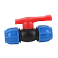 Miniatyrbillede 2 af 8: 4 stk. PE lige kugleventil afspærringsventil til hjem og have rør fittings tilbehør 1/2in