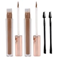 Miniatyrbillede 2 af 8: VIBELY 2stk Eyebrow Tint Gel Dye Kit Langtidsholdbar flydende bryn tatoveringsblæk med børste4#Kaffe