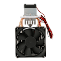 Miniatyrbild 1 av 8: DIY termoelektrisk kylare Lågbrus Halvledarkylningssystem DIY-kit för litet kylskåp 12V