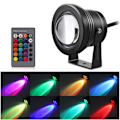 Pikkukuva 3 / 8: 10W maisemavalo vedenpitävä ulkona RGB LED-puutarhavalaisin kaukosäätimellä DC12VRGB