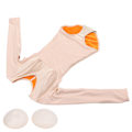 Miniatyrbillede 4 af 8: Termisk kropsformning shapewear mavekontrol slankende taljetræner slankende undertøj til kvinder (hudfarve)L