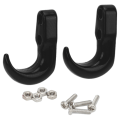 Miniatyrbilde 1 av 8: 2 stk. RC metallstøtfanger tilhengerkrok sigd autentisk redningsbilkrok for Axial SCX24 1/24 svart