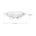 Miniatyrbillede 5 af 5: Generisk Biltelefonholder Monteringsventilationsklemme Udtrækkelig klemmeholder Justerbar sort rød hvid