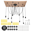Miniatyrbillede 1 af 8: E27 110-220V LED pendel Simpel moderne lampe til hjemmet Cafe Bar Gang