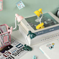 Miniatyrbilde 5 av 5: Skrivebordslampe, 360 graders rotasjon, klips på lampe, bærbar leselampe, klemme på skrivebord/bord/køyeseng/skap, hjemmebelysning, gul A