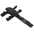 Miniatyrbild 2 av 8: Drop Leg Bag Multifunktionell Lårväska Justerbar Spänne Benväska för Utomhuslöpning Klättring Svart