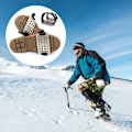 Miniatyrbilde 2 av 8: Isbrodder Sklisikre Isstrekk Klatre 26 Pigger Isbrodder Sko Støvler Grep for Utendørs Gåturer på Snø og Is Fjellklatring Fiske