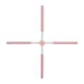 Miniatyrbild 5 av 8: Yogapinnar Stretching Tool Puckelback Corrector Sticks Infällbar rygghållningskorrigeringsstav för vuxet barn Rosa