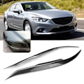 Miniatyrbild 5 av 8: Kolfiber bilstrålkastare ögonbryn ögonlock lock trim passar för Mazda 6 2003-2013