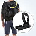 Miniatyrbillede 4 af 8: Scuba Diving Dobbelt BCD slangeholder Clip Regulator Holder Spænde krog til snorkling (sort)