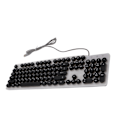 Miniatyrbillede 5 af 8: Mekanisk spilletastatur RBG Baggrundsbelyst USB 104 nøgler Kablet Retro Punk computertastatur til bærbar, sort