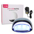 Miniatyrbilde 1 av 8: UV-gellampe neglelakk tørketrommel dobbel lyskilde timing tid minne 120W 100-240VUK plugg