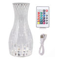 Miniatyrbillede 1 af 8: Krystal Diamantlampe Kronblad Rose Lys og Skygge Diamant Touch Lamper RGB16 Farve Til Soveværelse Stue