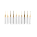 Miniatyrbillede 1 af 8: 10 stk. Titanium Coat Tungsten Carbide End Mill Gravering Bits Fræser 3.175mmx1mm