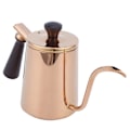 Miniatyrbilde 4 av 8: 700 ml kaffekjele 304 rustfritt stål gåsehals tut kaffedryppkanne med trehåndtak Lang tut‑Rosegull