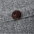 Miniatyrbilde 2 av 4: Firkantede Dekorative Putetrekk Rustikk Stil Lin Dekorative Putetrekk med Dekorative Knapper for Sofa Soverom Hjem Mørk Grå 45X45CM, 2 Stykker