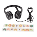 Miniatyrbild 1 av 8: Barnhörlurar Stereo Brusisolering Vikbar On Ear 3,5 mm trådbunden barnheadset med mikrofon för reseplan