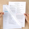 Miniatyrbild 6 av 8: 30st L-form filmapp A4 2 sidor Transparent Document Organizer 18C Tjock typ Hållare