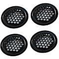 Miniatyrbillede 4 af 5: 10 STK. Luftventil i rustfrit stål 19 mm, cirkulært net, sort cirkulær ventilationsrist, ristdæksel, luftventilristdæksel ventilation af skab, W