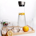 Miniatyrbillede 6 af 8: 1,2L Akryl Transparent Juice Flaske Vandkande Juice Kande med låg