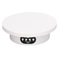 Miniatyrbilde 2 av 8: Roterende displaystativ 16 cm hvit fjernkontroll lavt støy elektrisk 360 graders dreieskive displaystativ