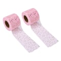 Miniatyrbillede 1 af 8: 2 ruller glitter tyl med skinnende udseende, nem at bruge, tilstrækkelig mængde, fire farver, netstof tyl til DIY-dekoration, pink