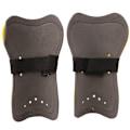 Pikkukuva 7 / 8: 1 Pari Jalkapallo Shin Guards Lapsille Jalkapalloharjoittelu Suojauspehmusteet Soljen kanssa (keltainen)