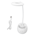 Pikkukuva 1 / 8: LED-pöytävalaisin, USB-ladattava, silmiä hoitava lukulamppu, 3 tilaa, kosketusohjaus, kynätelineellä kotiin ja toimistoon