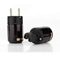 Miniatyrbillede 4 af 5: Hi End Par P-079E+C079 24K Forgyldt EU Strømstik AC Audio Strømkabel Stik (2 Par)