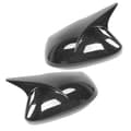Miniatyrbild 8 av 8: Par sidospegelkåpa Horn Style Protector Housing Passar för Corolla Sedan/Hatchback Kolfiberstil