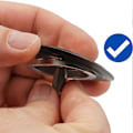 Miniatyrbild 2 av 5: 5 stycken packningar i elastomer för silinsatser, 3 förpackningar, ytterdiameter 54 mm, innerdiameter 32 mm, 4,6 mm tjock, reservdel för diskbänkspluggar